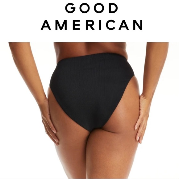 NEW Good American Good Waist Swim Bottom Basic Black 3XL - Picture 1 of 14
